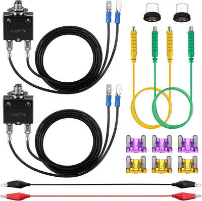 Kit fusibles HVAC 3A 5A probador circuito 24V