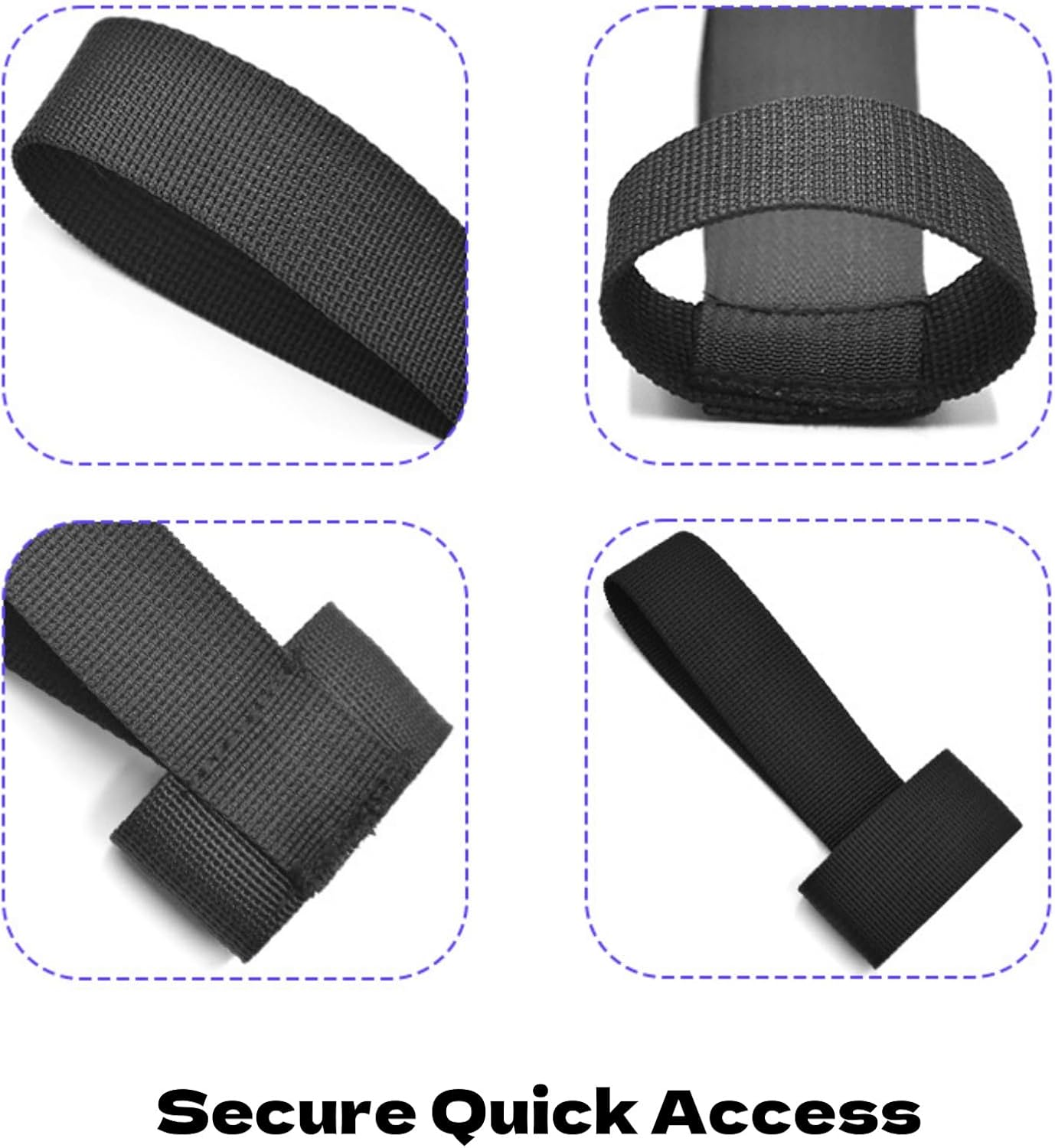 Funda nailon linterna martillo soporte cinturón bucle hacha led