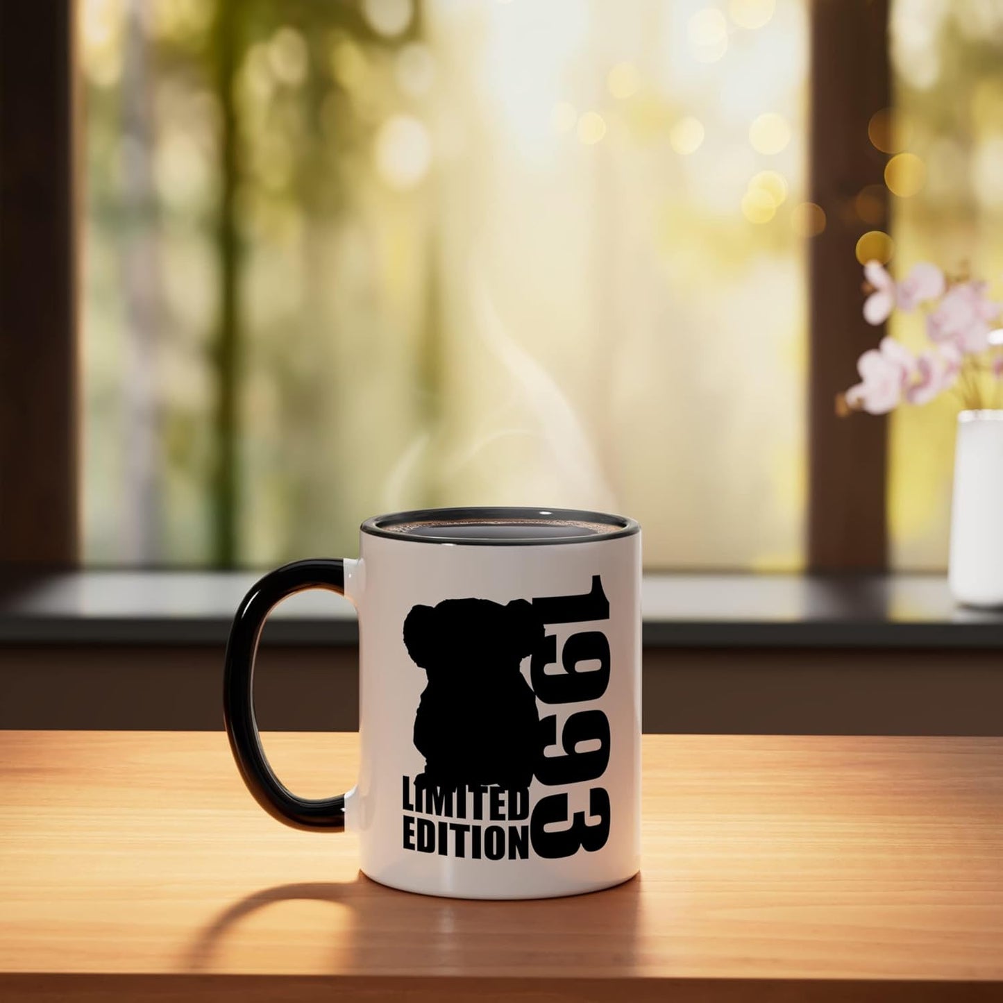 Taza Cerámica Vintage 1993 Negro/Blanco