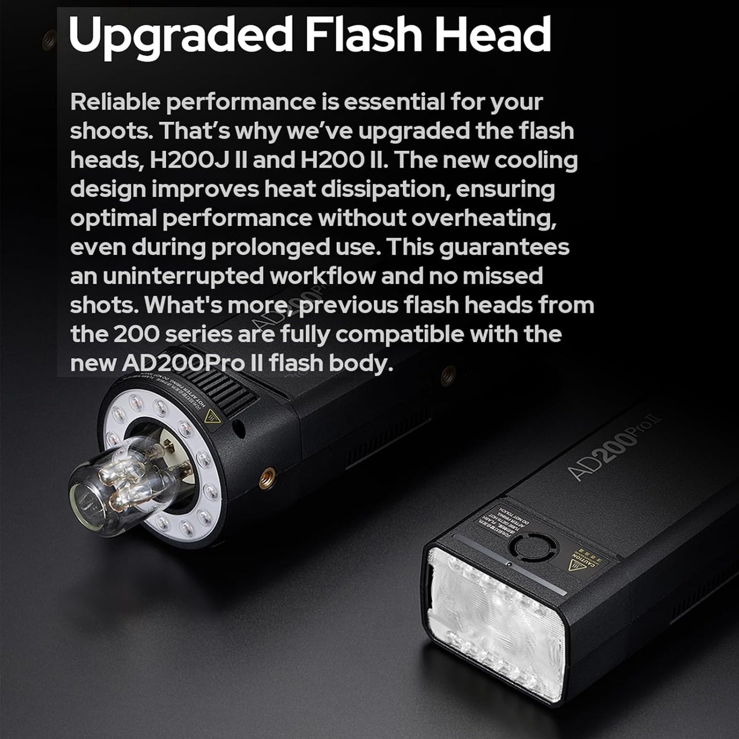Flash AD200Pro II con puerta granero BD-07 y reflector AD-S2