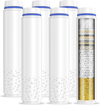 6 Filtros ducha 15 etapas para agua dura sin cloro