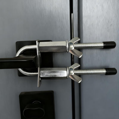 Cerradura puerta portátil acero inox segur. viaje hotel