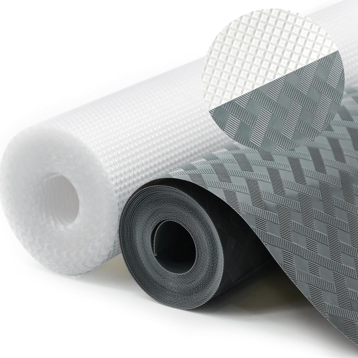 2 rollos revestimiento estantes no adhesivo EVA para armarios cocina cajones gris