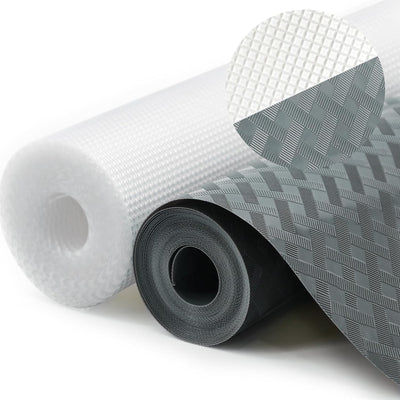 2 rollos revestimiento estantes no adhesivo EVA para armarios cocina cajones gris