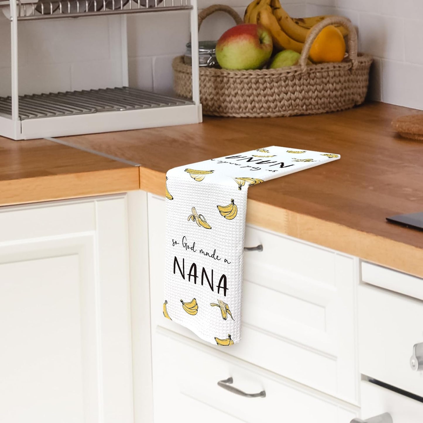 Toallas de cocina con diseño de plátano para regalo a abuela