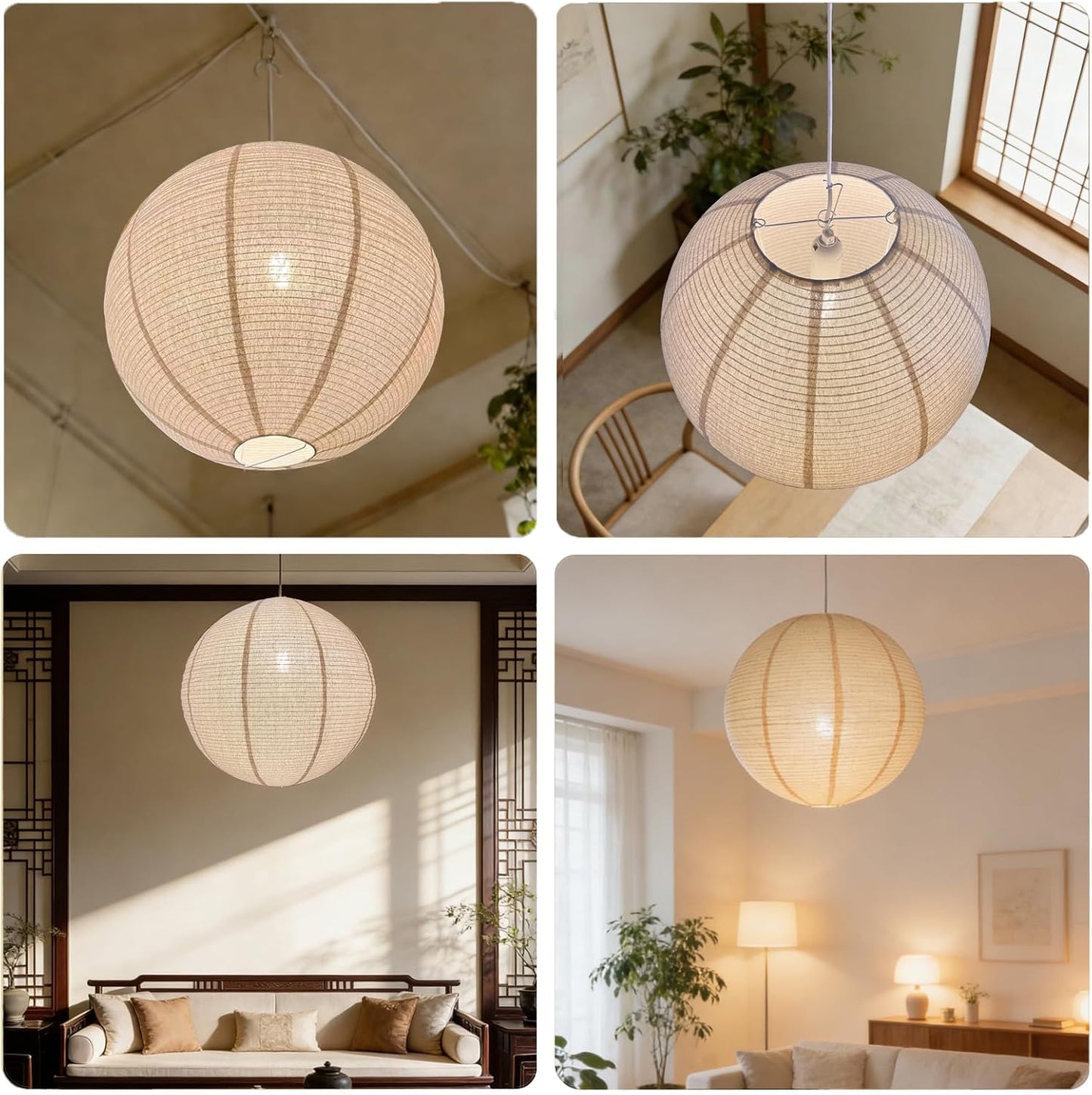 Lámpara colgante lino E26 LED dormitorio