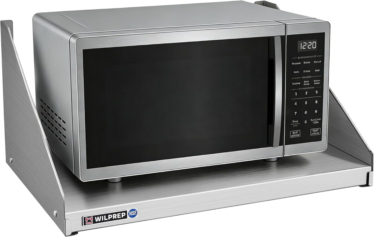 Estante acero inox microondas pared 18x24pulg 220lb