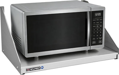 Estante acero inox microondas pared 18x24pulg 220lb
