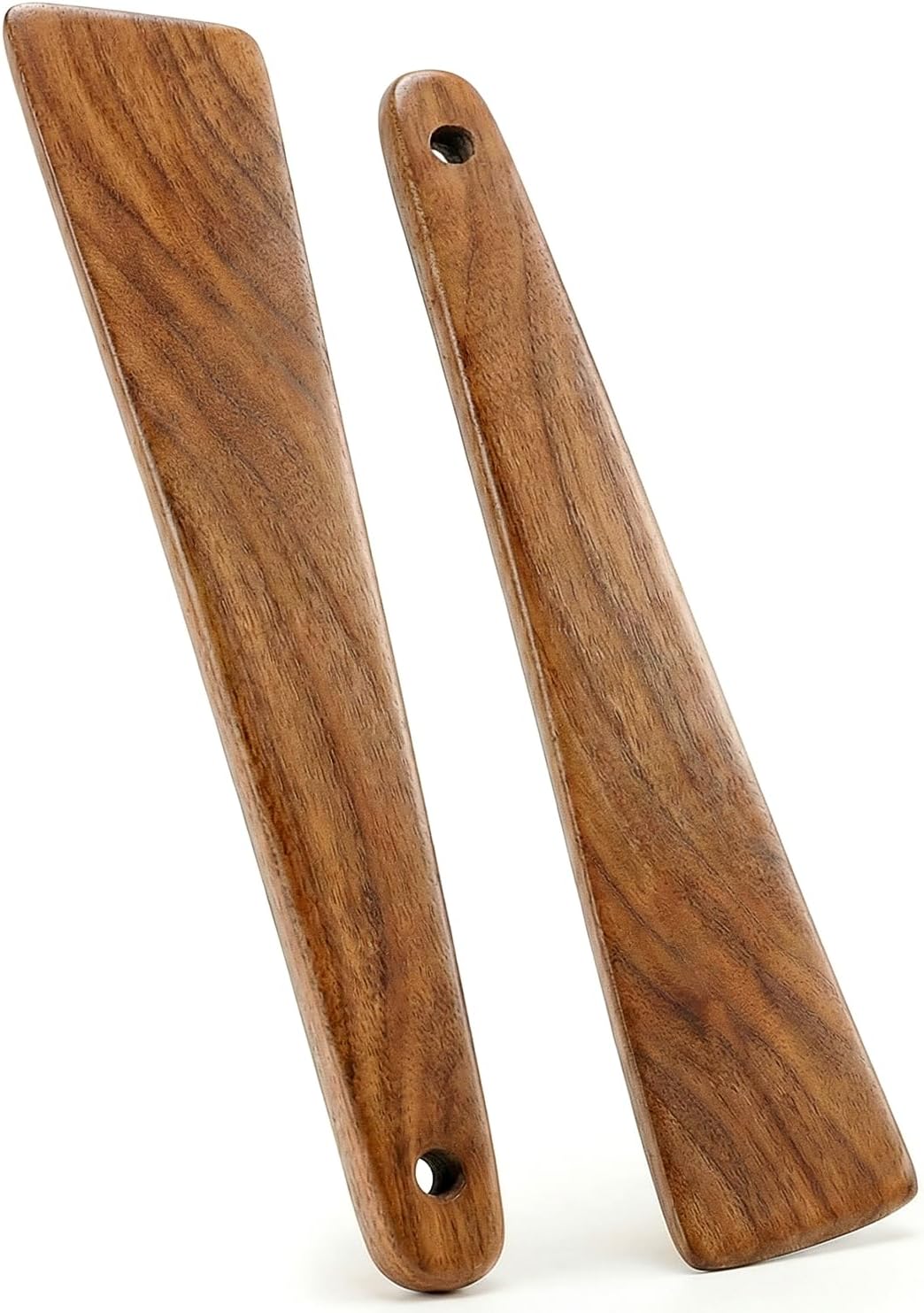 Espátula de madera antiadherente 12 pulgadas para cocina, pescado, huevos y panqueques (2 unidades)