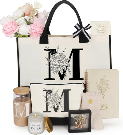 Bolsa mano con inicial regalo personalizado para mujer