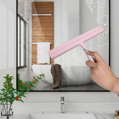 Escobilla silicona para puertas vidrio paredes baño coche rosa