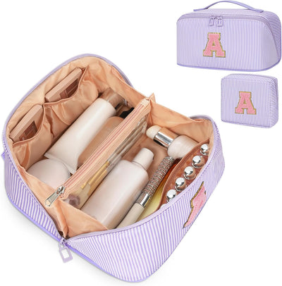 Bolsa maquillaje viaje color púrpura