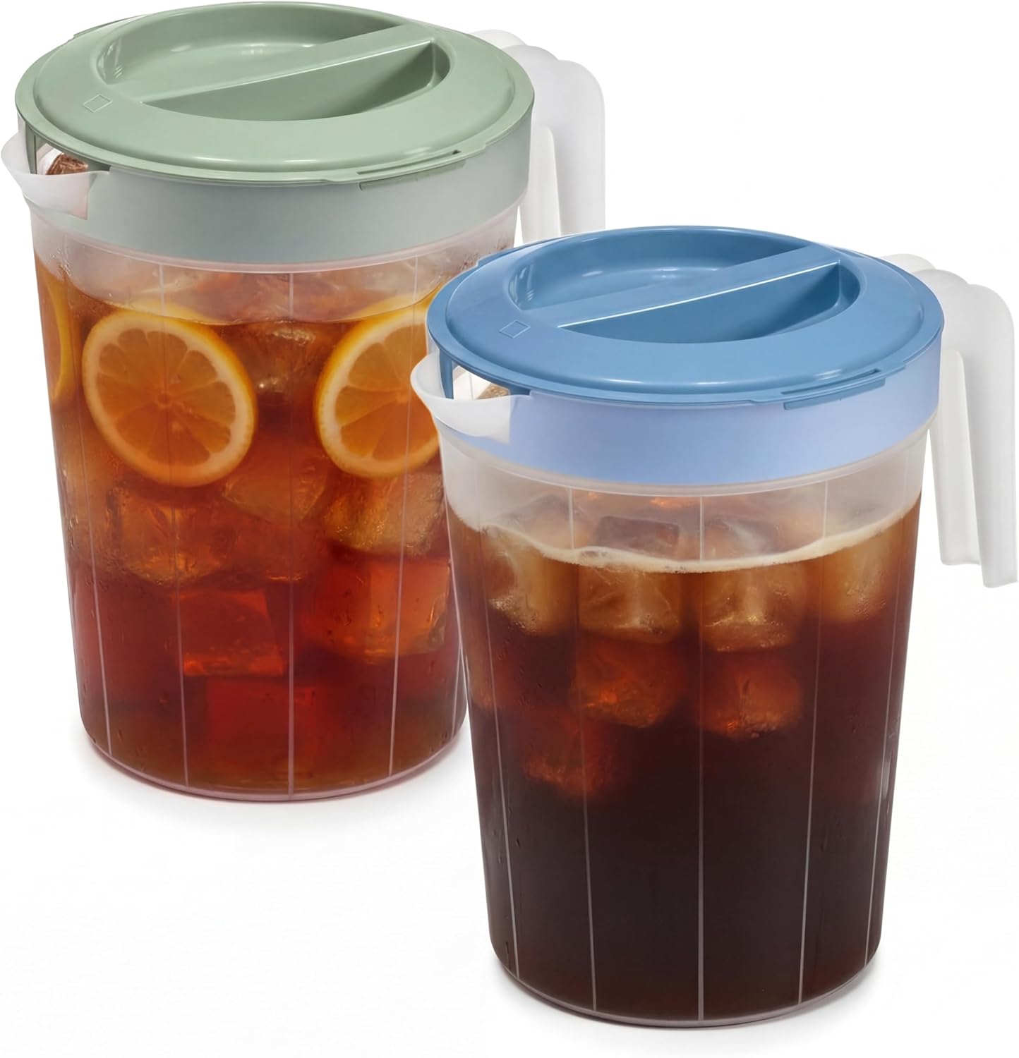 2 Pzas Jarra Plástico 1gal Tapa Giratoria Sin BPA