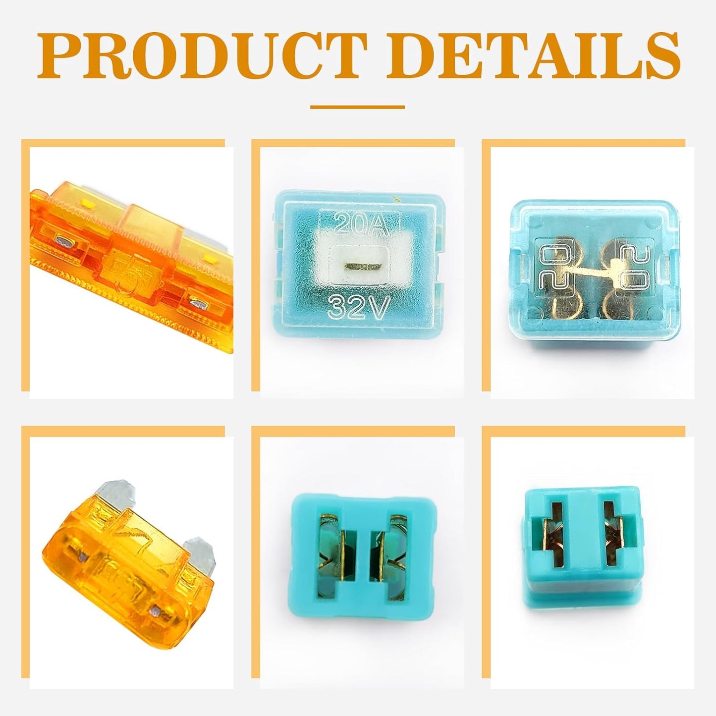 Kit 250 Pzas Fusibles Automotrices Estándar y Mini 5A-60A