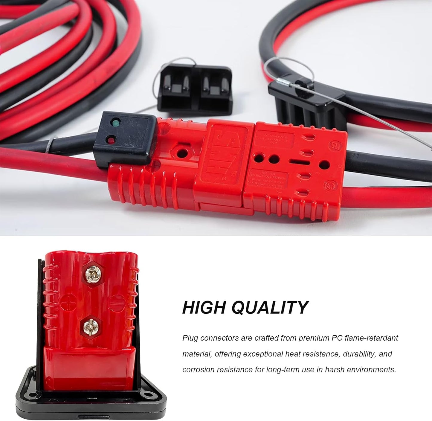 Conector rápido batería 50A 12V-36V impermeable para cabrestante