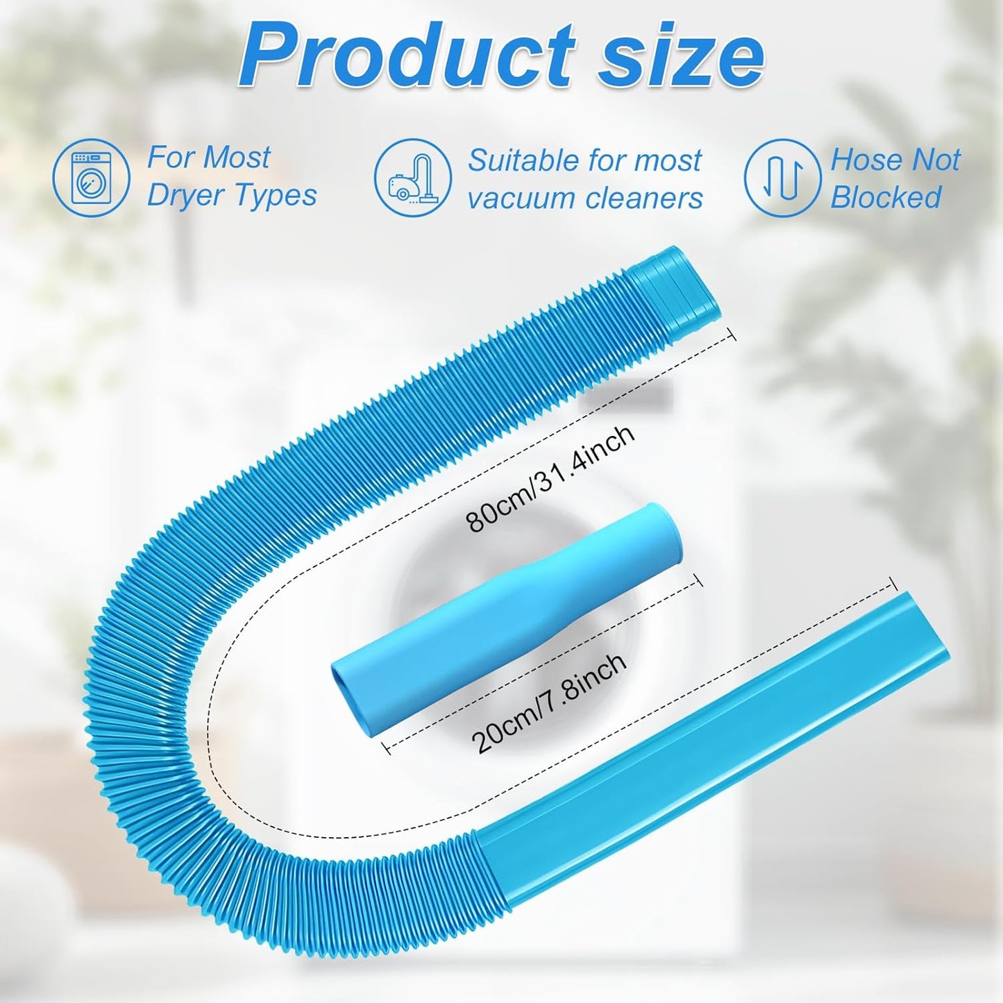 Kit limpieza ventilación secadora manguera vacío universal