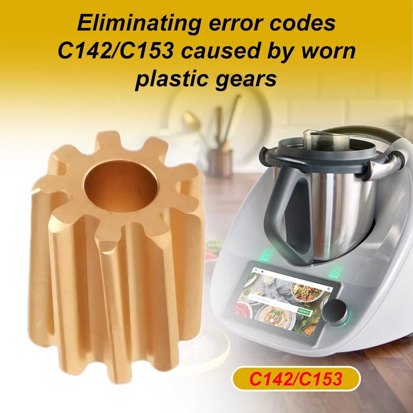 Piezas de repuesto de engranajes de latón para Thermomix TM5 TM6 Kit reparación C142/C153