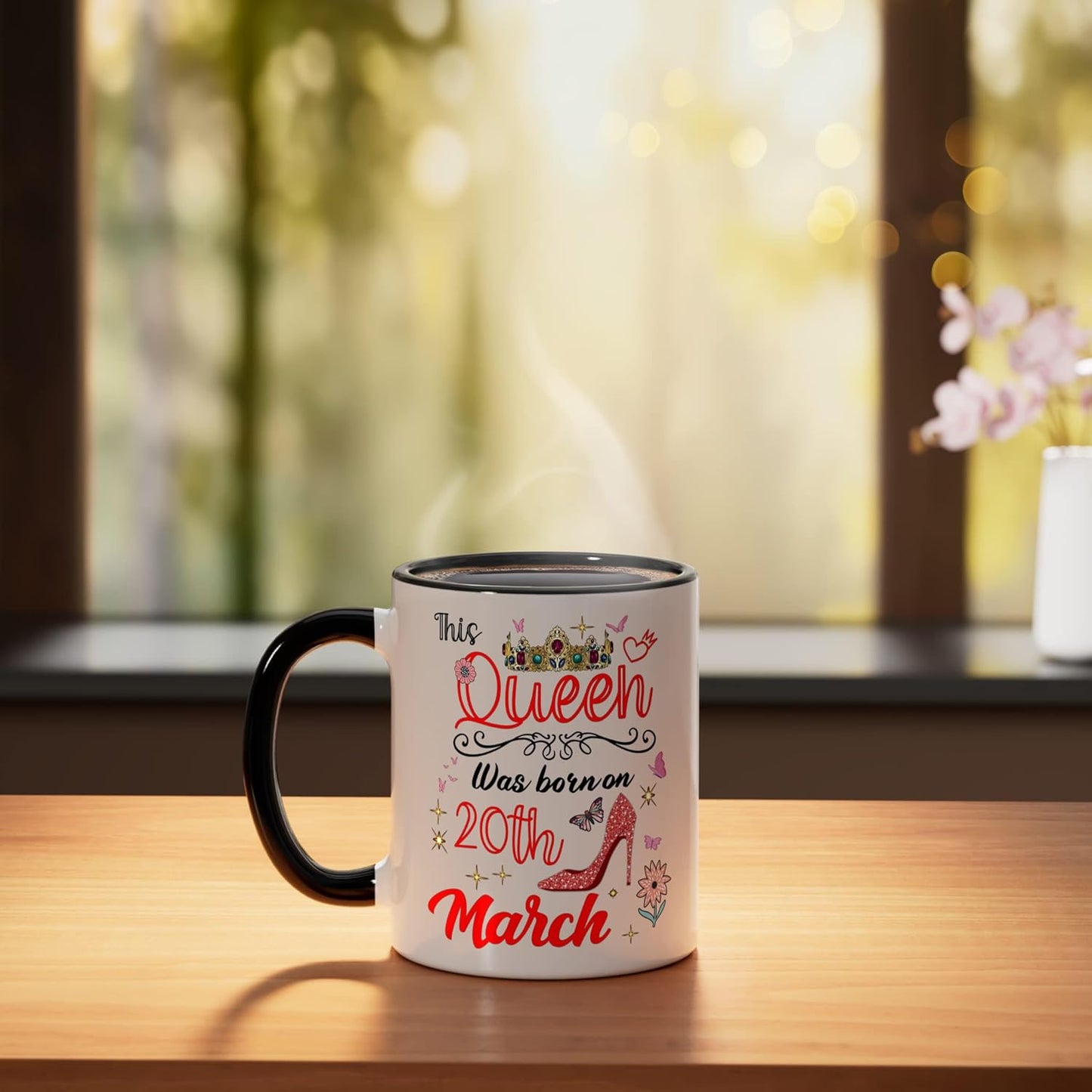 Taza cerámica para cumpleaños 20 de marzo
