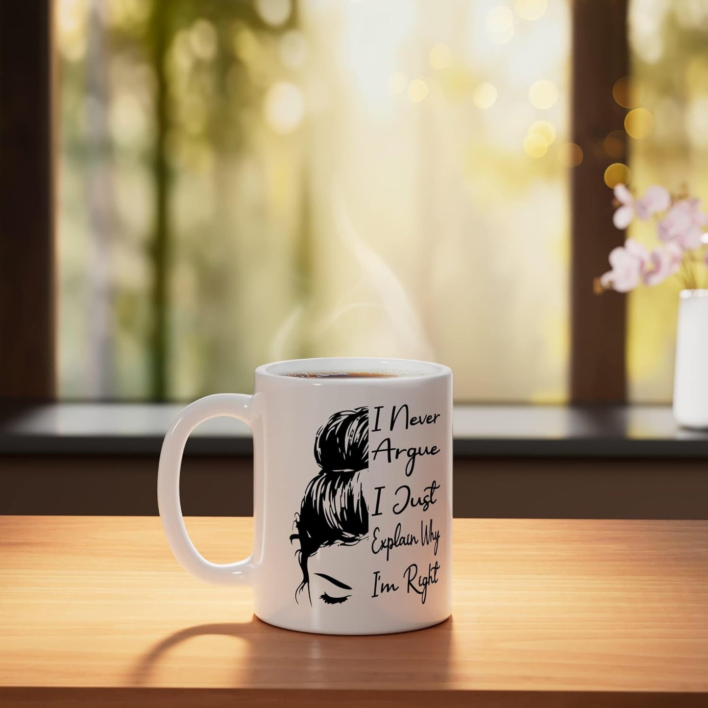 Taza Cerámica Blanca con Frase
