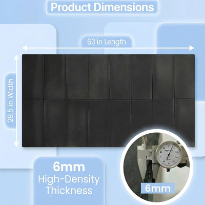 Manta antivibración lavadora 68x29.5pulg impermeable