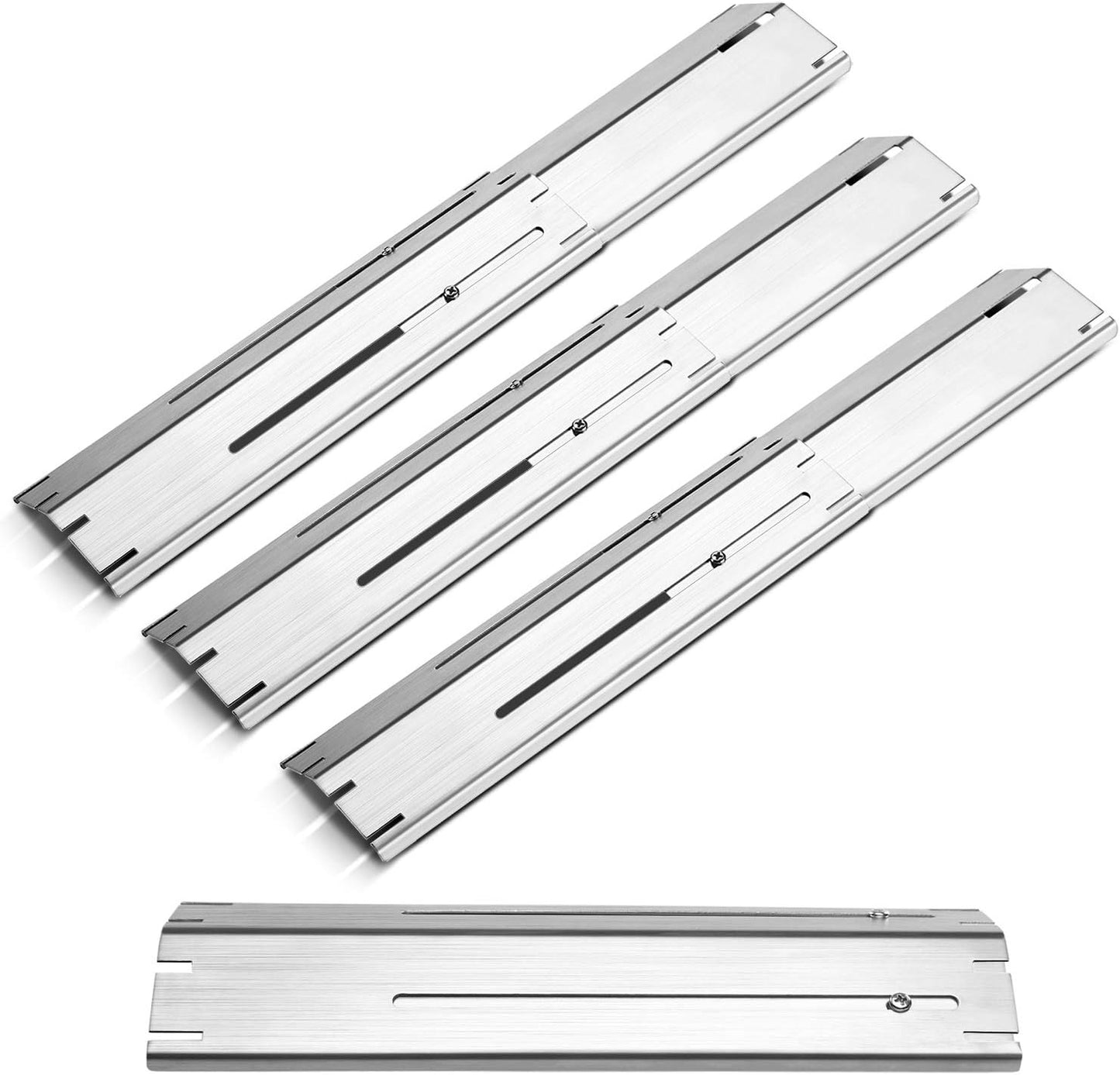 4 Pzas Placas Calor Ajustables 11.75-21pulg Cubiertas Quemadores