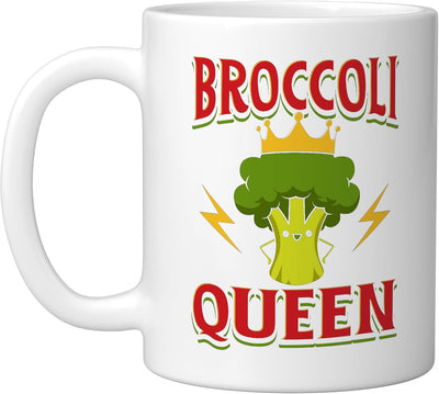 Taza de cerámica para amantes del brócoli con mensaje divertido