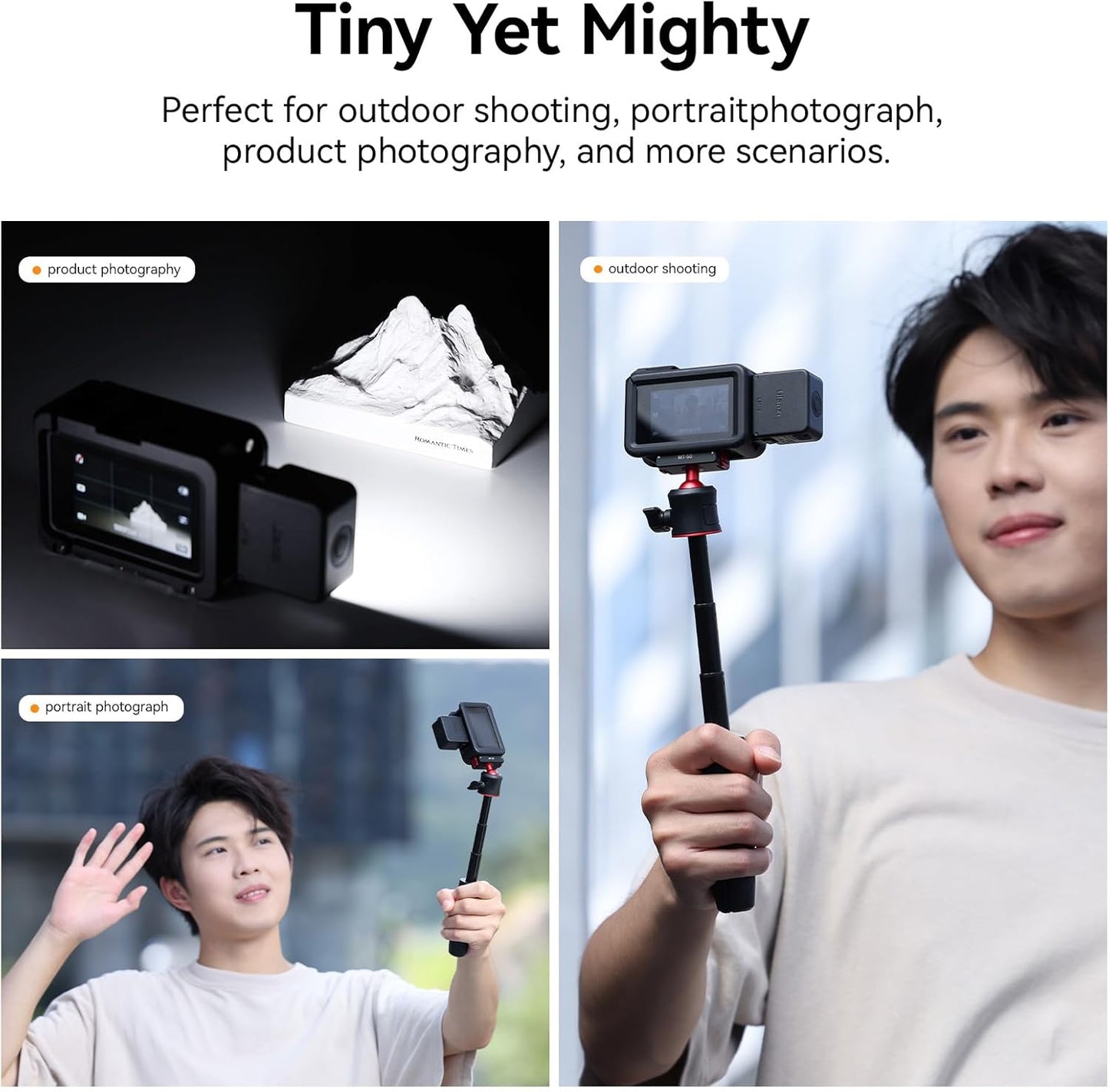 Luz LED Mini para Vlogging DJI Osmo Nano Action 3/4