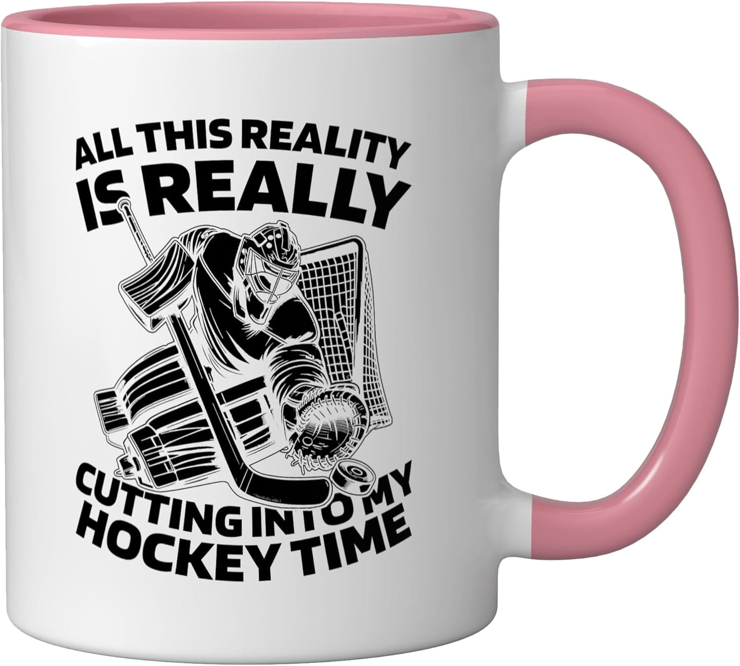 Taza Cerámica para Portero de Hielo Rosa/Blanca
