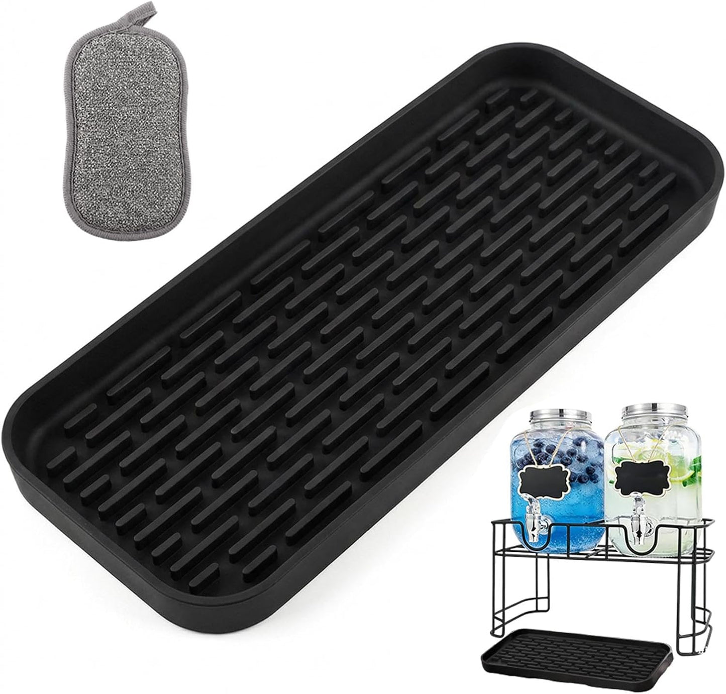 Alfombrilla silicona antiderrap para dispensador bebida