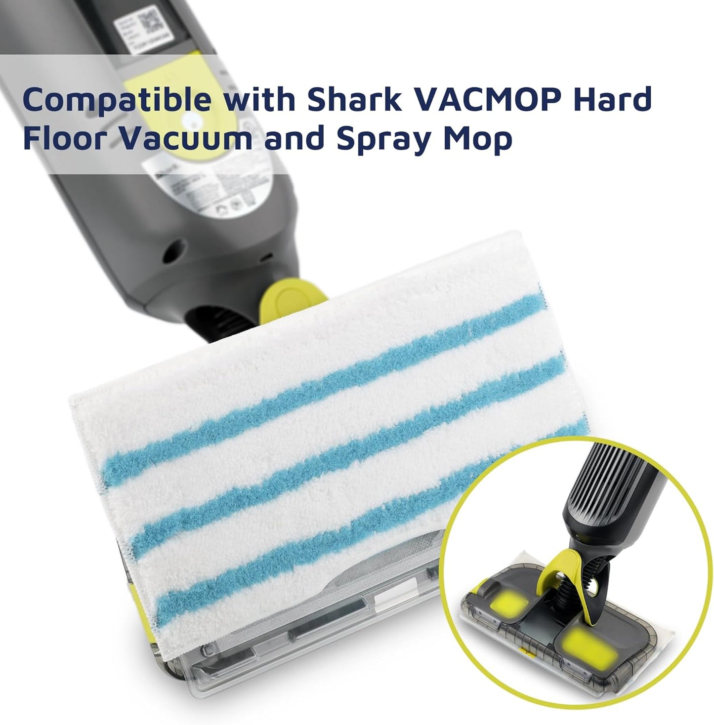 Almohadillas repuesto trapeador comp Shark Vacmop VM252
