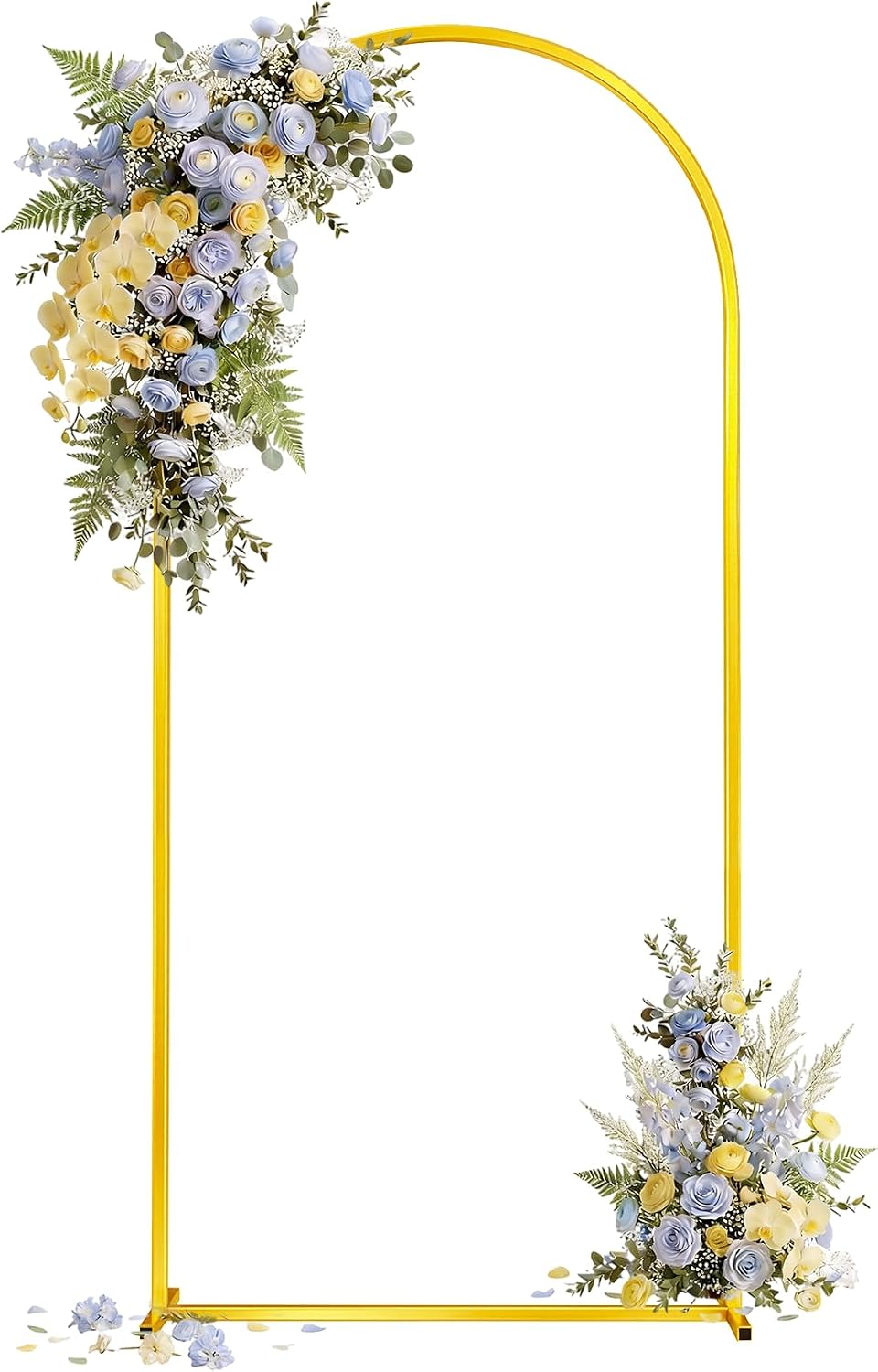 Soporte arco boda 7.2ft metal resistente dorado