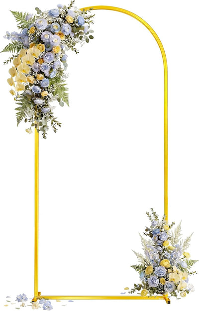 Soporte arco boda 7.2ft metal resistente dorado