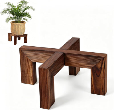 Soporte maceta madera moderna para macetas 5-10 pulg