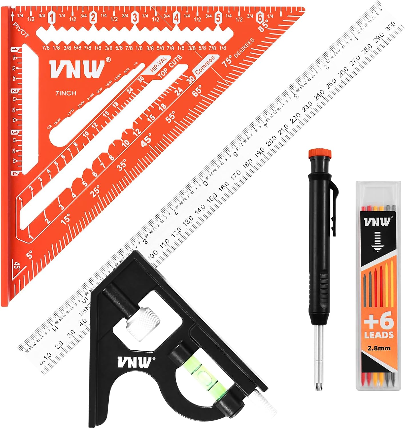 Juego combinación cuadrada 12x7 pulg aluminio CNC carpintería