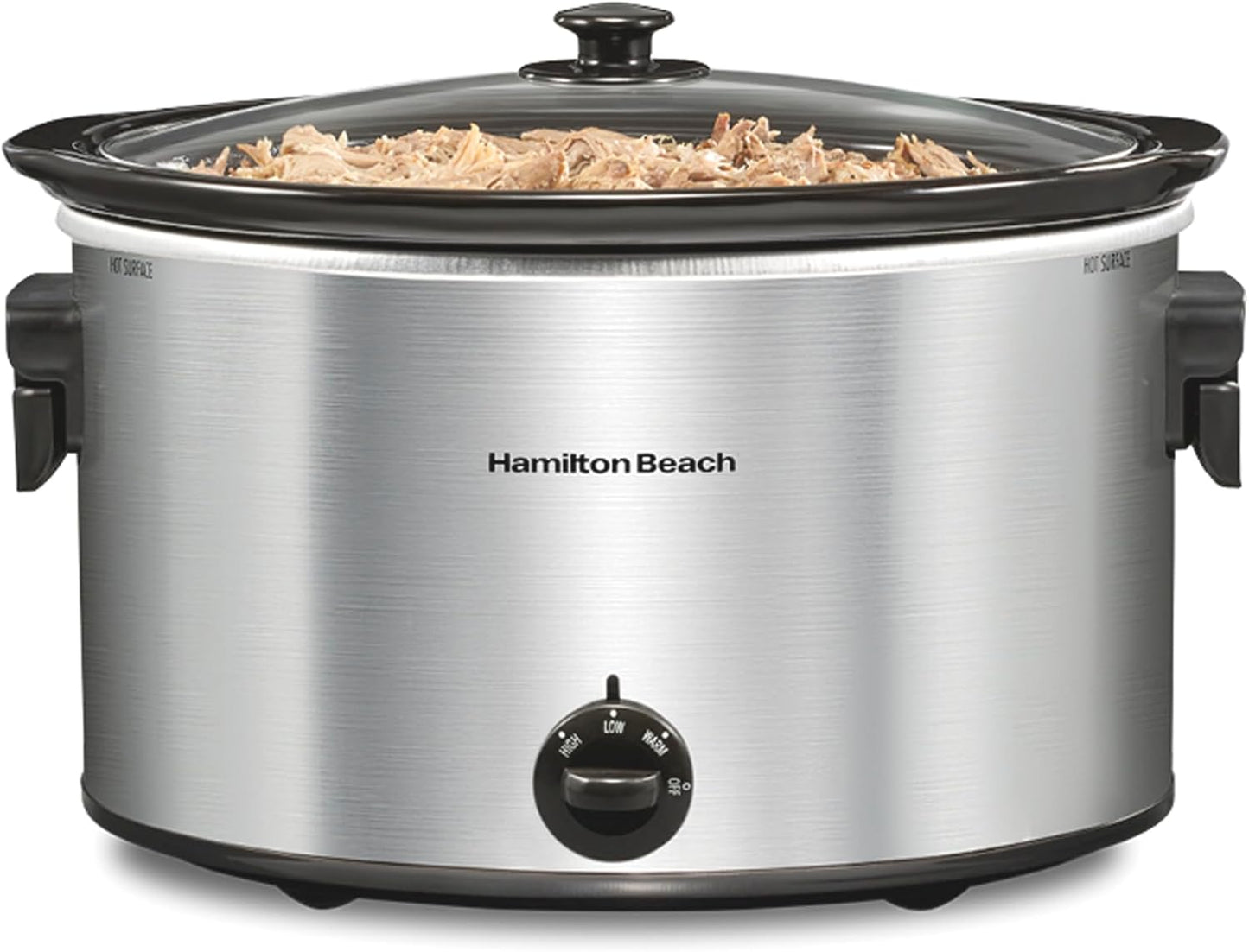 Olla de cocción lenta Hamilton Beach de 10 cuartos de galón con asas plegables