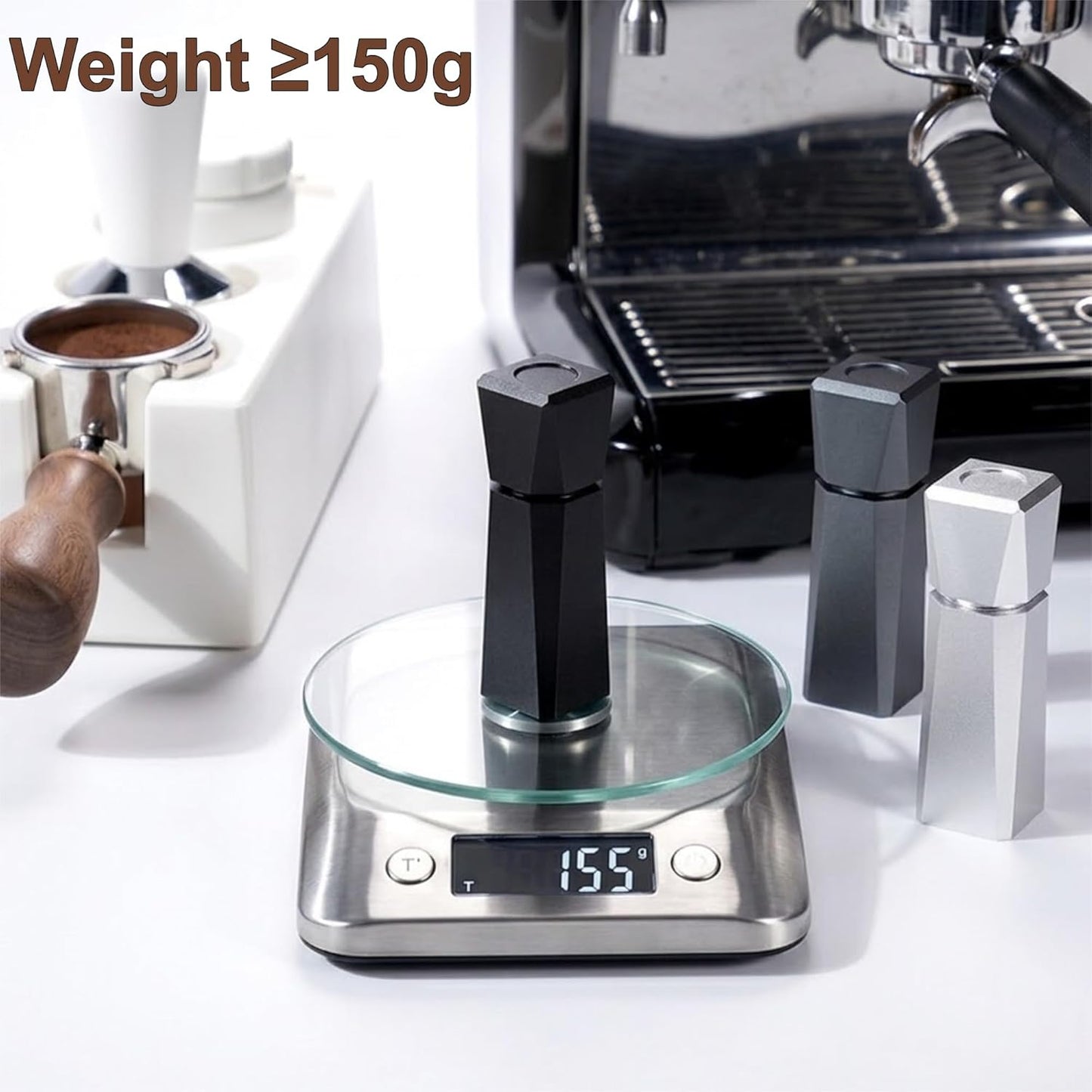 Soporte agitador aluminio para distribuidor de espresso