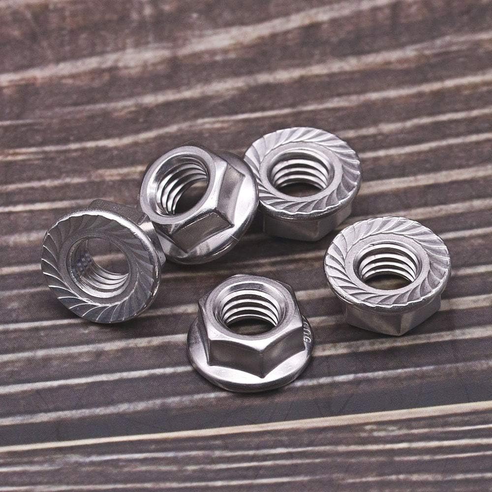Tuercas dentadas M8 UNF acero inox 304 pack 25