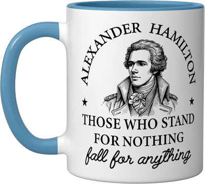 Taza Cerámica Hombres Frase Inspiradora Azul/Blanco