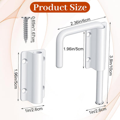 Pestillo U 2-3/8 pulg acero inox cerradura puerta corrediza