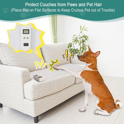 Alfombrilla choque perros gatos 2pzas 60x12pulg recargable