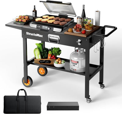 Mesa parrilla exterior con ruedas y almacenamiento comp Blackstone