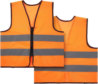 Chaleco seguridad niño reflectante naranja ciclismo