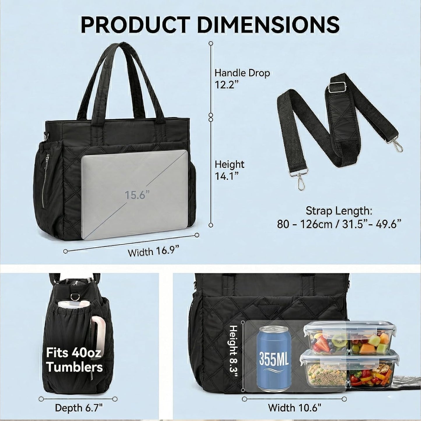 Bolsas acolchadas mujer con compartimento 15.6pulg
