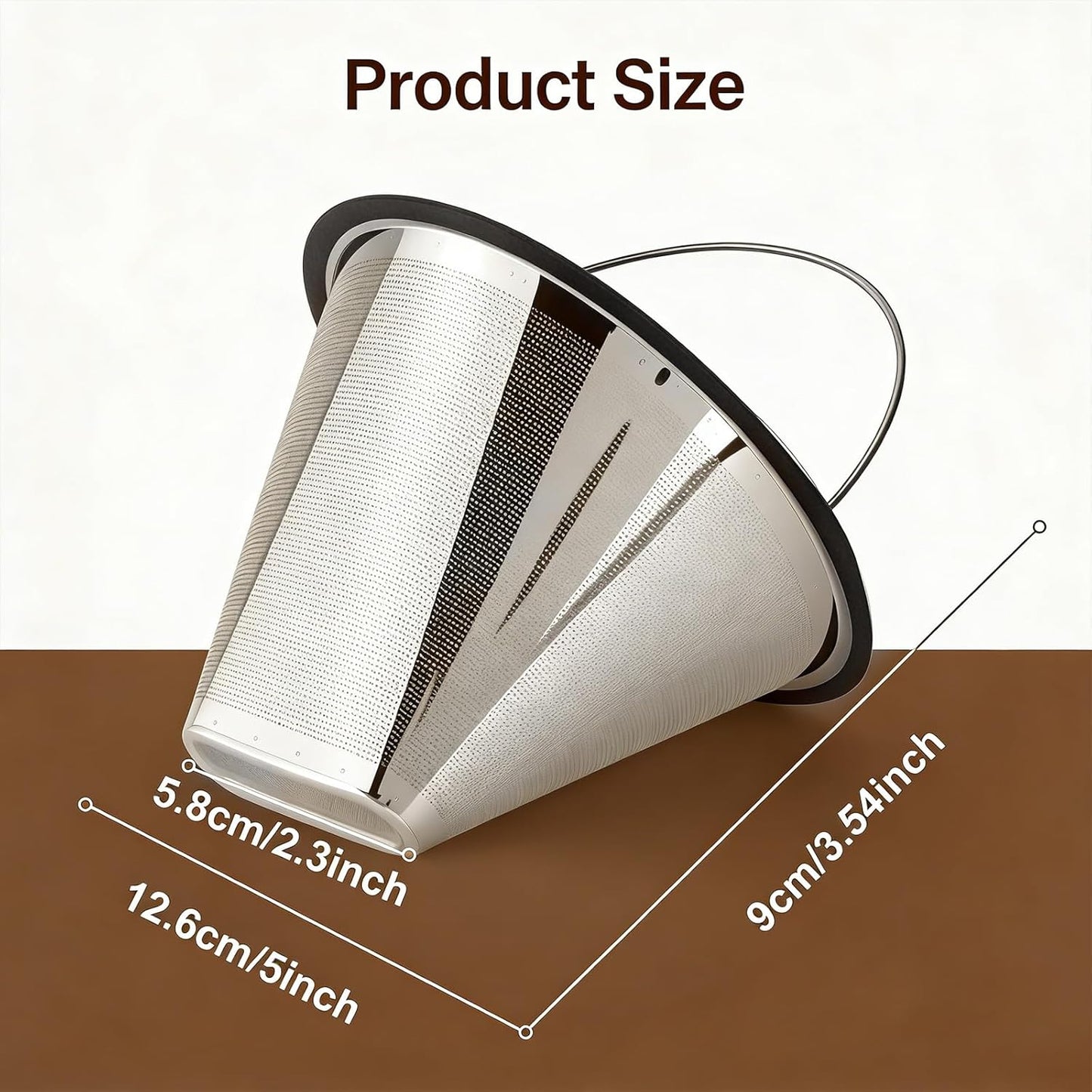 Filtro de café de acero inoxidable compatible Moccamaster KBGV KBT Technivorm