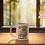 Taza Cerámica Capybara 67 Meme Niño Rosa/Blanco