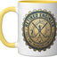 Taza Cerámica Consultor Traectoria Amarillo/Blanco