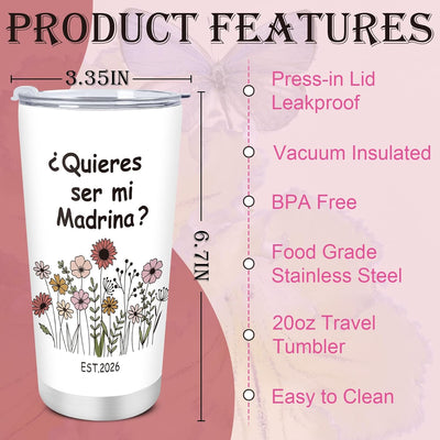 Vaso acero inox 20oz con cepillo pajilla regalo religioso