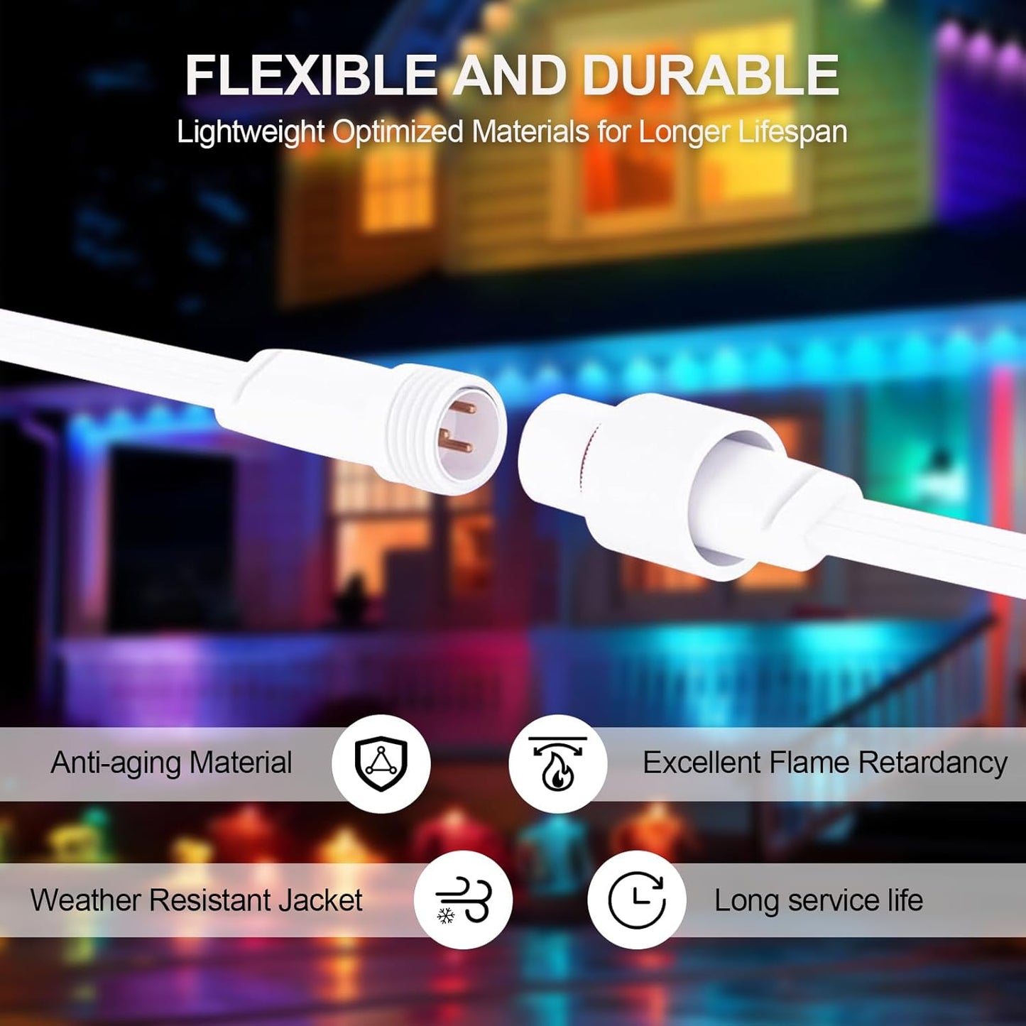 Cable 1 hembra 2 machos comp H705A B C Govee exteriores