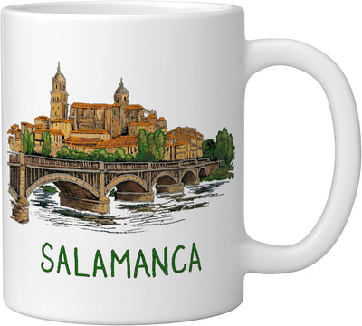Taza cerámica Salamanca España souvenir ciudad histórica