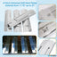4 Pzas Placas Térmicas Acero Inox Ajustables 11.75-21pulg